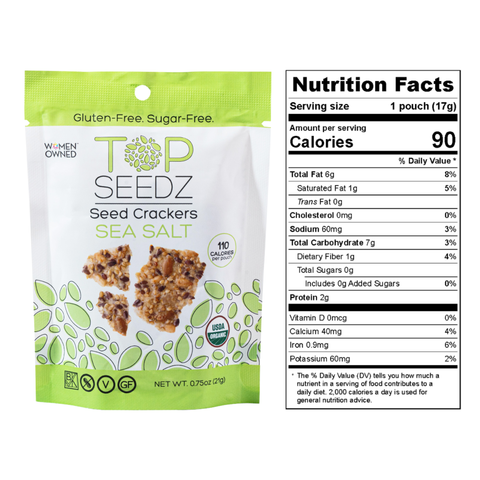 Top Seedz Snack Pack Crackers - 0.75 oz Pouches