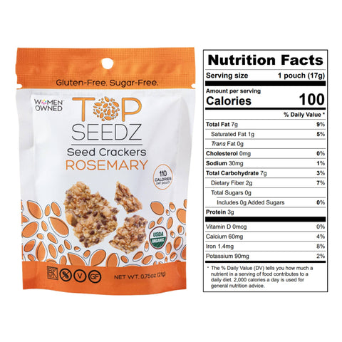 Top Seedz Snack Pack Crackers - 0.75 oz Pouches