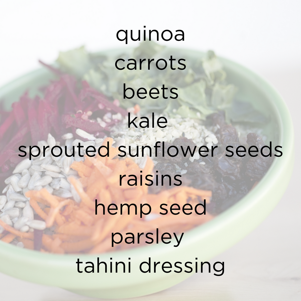Superfood Quinoa Bowl Ingredients