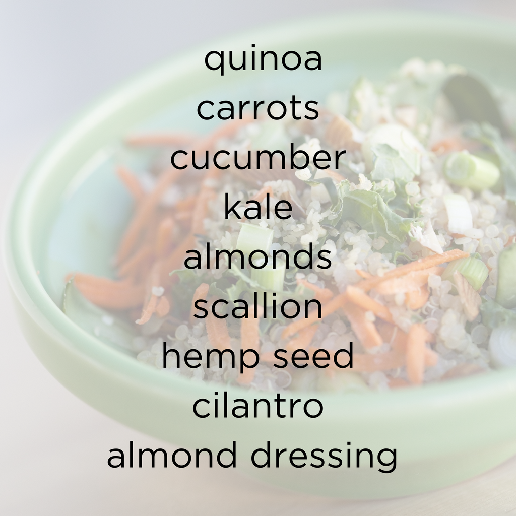 Thai Power Quinoa Bowl Ingredients